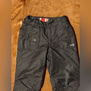 Orage women’s snow pants black and white stripe S